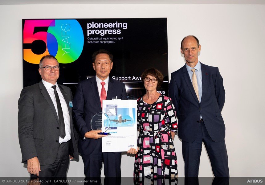Cobham Receives Airbus Supplier Support Award 2018